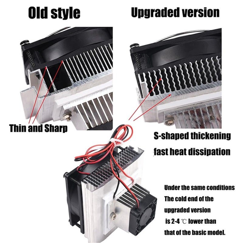Yrhrol مكيف هواء صغير DC 12V مجموعة DIY نظام تبريد بيلتيير وحدة تبريد موصل حراري شبه موصل ثلاجة نظام تبريد مجموعة DIY - Image 3